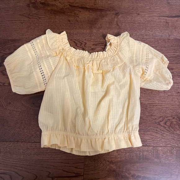 Yellow Puff Sleeve Blouse - Picture 3 of 3